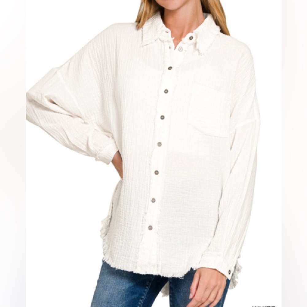“Paradise Cove” Button Down Shirt | Shell - Picture 2 of 2